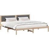  Konstrukcija postelje z vzglavjem Temno siva 200 x 200 cm, (5000084311) | Shoptok.si