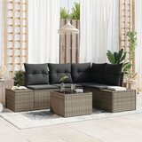 vidaXL 4 Dijelni Vrtni Sofa Set s Jastučićima Siva Poli Ratan Cijene