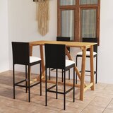  5-dijelni vrtni barski set s jastucima crni | shoptok.hr