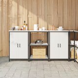 vidaXL Kuhinjski set za pohranu 3 pcs Bijela 180 x 50 x 92 cm | shoptok.hr