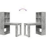  Stol Betonski sivi 122 x 67 x 145 cm Konstruirano drvo | shoptok.hr