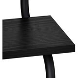  Zidna polica na 2 razine Crni hrast 60 x 24,5 x 61 cm | shoptok.hr