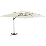 vidaXL Previsni senčnik z aluminijastim drogom 400x300 cm peščen Cene