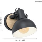 Eglo 44057 - zidno svetlo lubenham 1xE27/28W/230V | Eponuda.com
