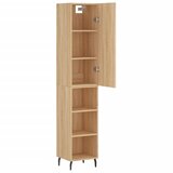  Visoka komoda hrasta sonome 34,5x34x180cm od konstruiranog drva | shoptok.hr