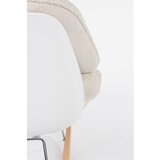 White Label Kremno bel gugalni fotelj iz tkanine bouclé Rocky – | Shoptok.si