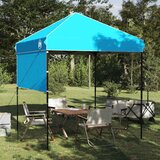 Šator s nadstrešnicom Plava 194 x 194 x 251 cm tkanina | shoptok.hr
