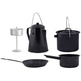 Esschert Design četverodijelni set za kuhanje na otvorenom crni FF215 | shoptok.hr