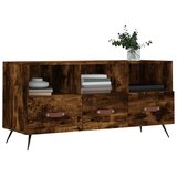 vidaXL TV omarica dimljeni hrast 102x36x50 cm inženirski les | Shoptok.si