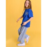 Sinsay Pamučne hlače širokih nogavica na pruge | shoptok.hr