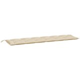  Jastuk za vrtnu klupu bež 200 x 50 x 7 cm od tkanine Oxford | shoptok.hr