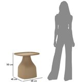 Mauro Ferretti Plastični okrugao pomoćni stol ø 48 cm Gea – | shoptok.hr