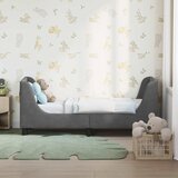  Okvir kreveta za malu djecu s naslonom Tamnosiva 70 x 140 cm | Shoptok.si