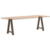  Noge za blagovaonski stol A-oblika 2 kom 50 x (72-73) cm Čelik - Prirodna 50 x (72-73) cm 1 | shoptok.hr