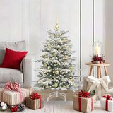 vidaXL Umjetno božićno drvce s nogom Bijelo 120 cm PE i PVC | shoptok.hr