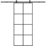 vidaXL Klizna vrata s priborom 90 x 205 cm od ESG stakla i aluminija | shoptok.hr