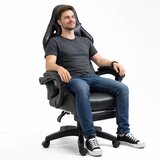  Gaming stolica sa osloncem za noge LE TOY - crna | Shoptok.si