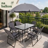  Vrtni namještaj, stol, stolice, metalni suncobran za balkon, terasu i vrt | shoptok.hr