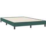 Box Spring krevet s madracem tamno zeleni 160x220 cm baršun | shoptok.hr