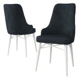 Hanah home set 2 stolice neta anthracite white Cene