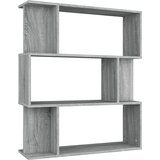 Maison Chic Knjižna omara - Knjižni regal siva sonoma 80x24x96 cm inženirski les, (21724509) Cene