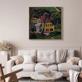  Slika - August Macke – Staudacherhaus in Tegernsee 60x60 U prirodnom drvenom okviru | shoptok.hr