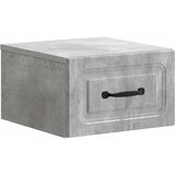  Noćni ormarić za montažu na zid Betonska siva 34,5 x 33 x 20 cm | shoptok.hr