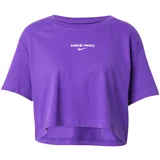 Nike Funkcionalna majica 'PRO' lila / off-bela