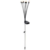 QAZQA Staande buitenlamp zwart incl. LED met solar en grondpin - Fire Fly | Shoptok.si