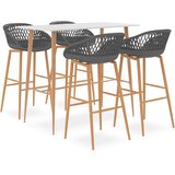  5-dijelni barski set bijelo-sivi | shoptok.hr
