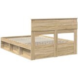  Konstrukcija postelje z vzmetnico Sonoma hrast 150 x 200 cm, (5000103946) | Shoptok.si