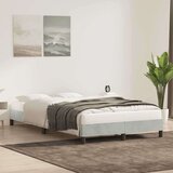 vidaXL Okvir kreveta bez madraca svijetlo sivi 120x220 cm baršun | shoptok.hr