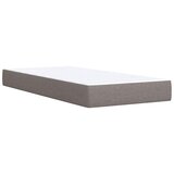  Krevet s oprugama i madracem smeđesivi 90x190 cm od tkanine | shoptok.hr