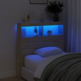 Ormarić za uzglavlje s LED svjetlima boja hrasta 100x17x102 cm | Eponuda.ba