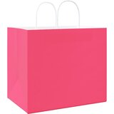  Papirnate vrećice 250 kom s ručkama ružičaste 32x22x28 cm | shoptok.hr