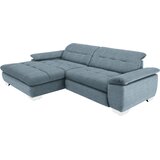 CARRYHOME KOTNA SEDEŽNA GARNITURA, mikrovlakna modrosiva | Shoptok.si