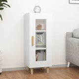 vidaXL Komoda bela 34,5x34x90 cm konstruiran les | Shoptok.si