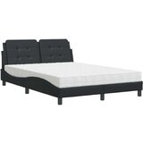  Krevet s madracem crni 140 x 190 cm od umjetne kože | shoptok.hr