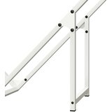 vidaXL Stalak za drva bijeli 100x25x100 cm Hladno valjani čelik | shoptok.hr
