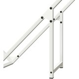 vidaXL stojalo za drva white 100x25x100 cm hladno valjano jeklo | Shoptok.si