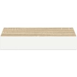  Plutajuće zidne police 2 kom hrast i bijele 23x23,5x3,8 cm MDF | Eponuda.ba