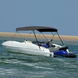 vidaXL tenda bimini s 4 luka antracit 243 x (230 - 244) x 137 cm Cijene