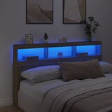 Ormarić za uzglavlje s LED svjetlima boja hrasta 180x17x102 cm | shoptok.hr