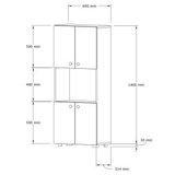 Hanah home Kuhinjska polica 60x140x31.4cm Bijela | Eponuda.ba