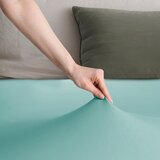 DecoKing Turkizna napenjalna rjuha iz jerseyja 220x200 cm Amber – | Shoptok.si