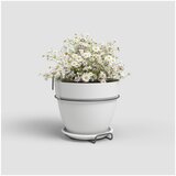  PE ZUNANJI LONEC CAPRI CAMPANA BALKONSKI SET BEL 20CM | Shoptok.si