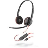Poly Slušalke Blackwire 3220 USB Type-C Črna/Rdeča, (5000541226) | Shoptok.si