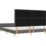  Krevetna konstrukcija Tamno siva 180 x 200 cm tkanina | shoptok.hr