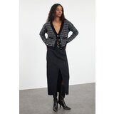 Trendyol Black Tweed Look Knitwear Cardigan | Shoptok.si