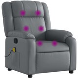 Maison Chic masažni naslanjač - Relax naslanjač sivo umetno usnje, (22134285) | Shoptok.si